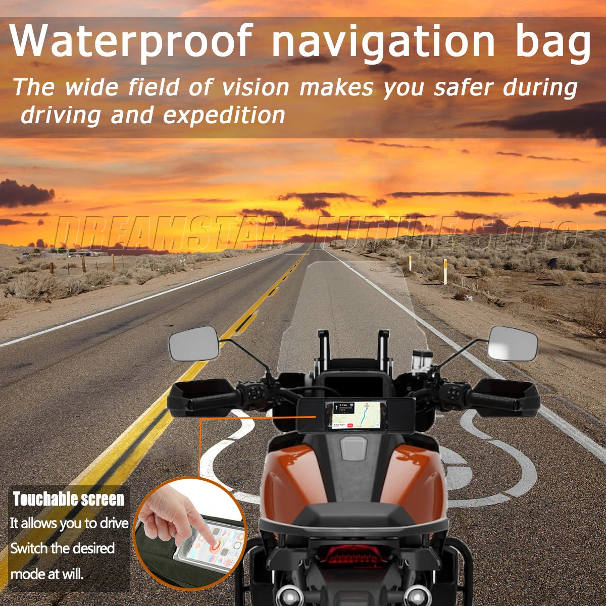 For HONDA CB750 CB 750 HORNET 2023 Motorcycle Waterproof And Dustproof Handlebar Storage Bag