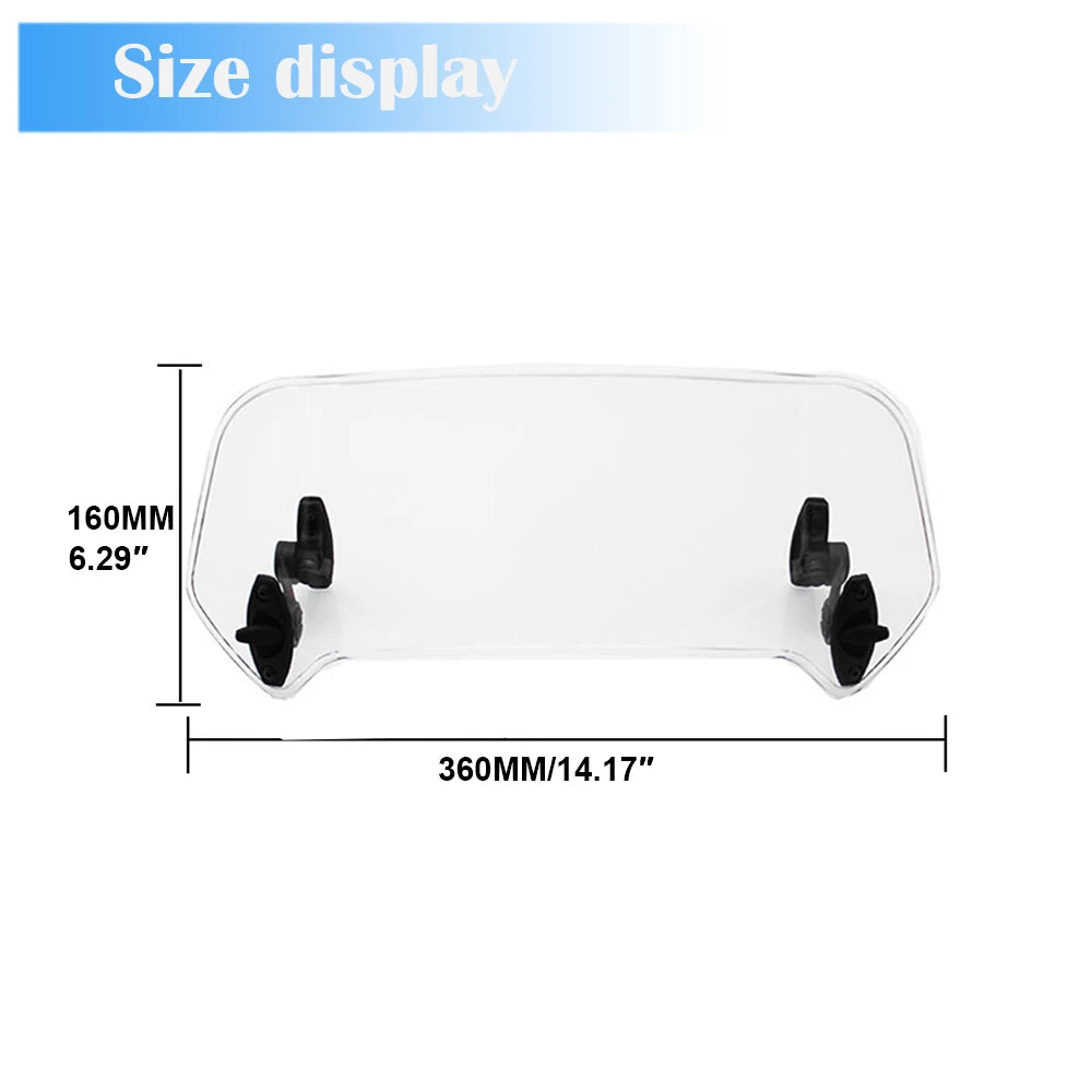 For Aprilia TUAREG 660 Tuareg 660 2022 Motorcycle Windshield Extension Adjustable Windscreen Extension Spoiler Wind Deflector