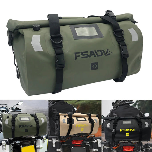 For BMW R1250GS For YAMAHA Suzuki Motorcycle Waterproof Tail Bag Travel Bag 40L 66L Motorbike Luggage Backpack Motorcycle Seat