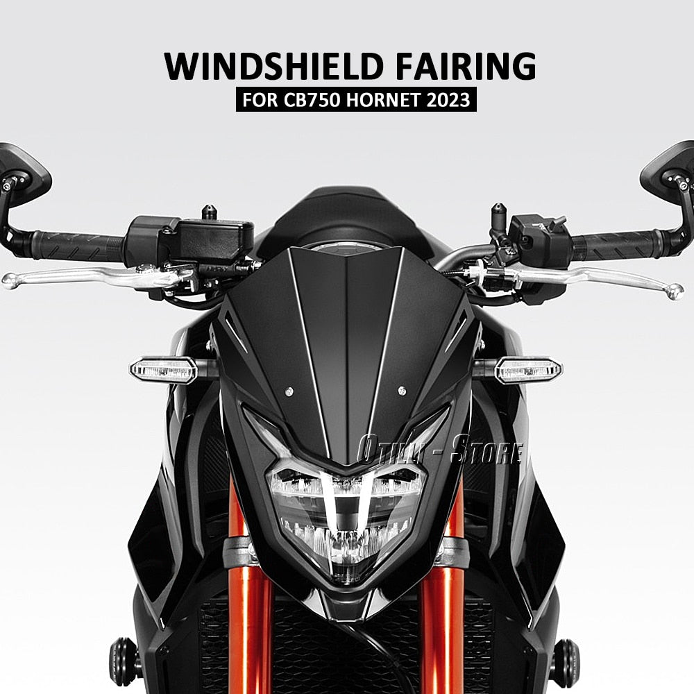 New Windshield Windscreen For Honda CB750 HORNET CB 750 Hornet 2023 Motorcycle Accessories Wind Deflectors Black