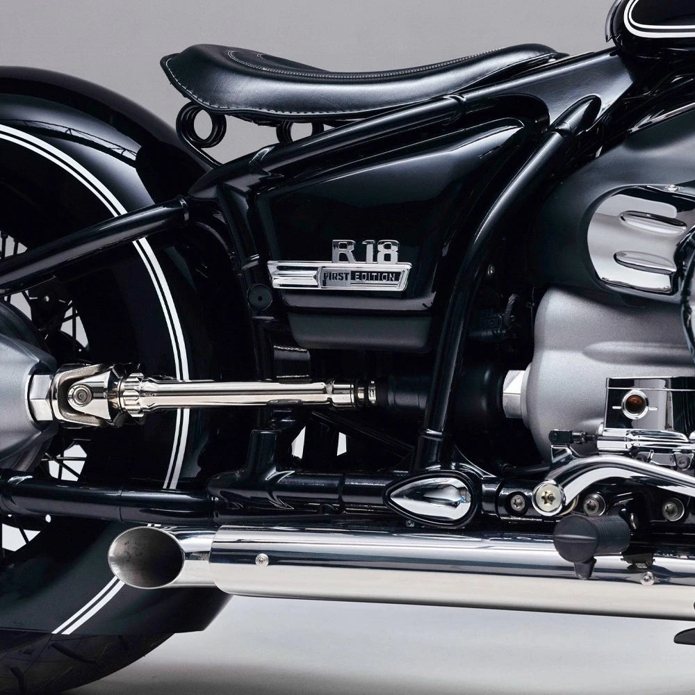 Short GP Bobber Slip Ons Mufflers Tail Pipe Slip-On Exhaust System Fit For BMW R18 100 Year R18B R 18 B/Classic/Transcontinental