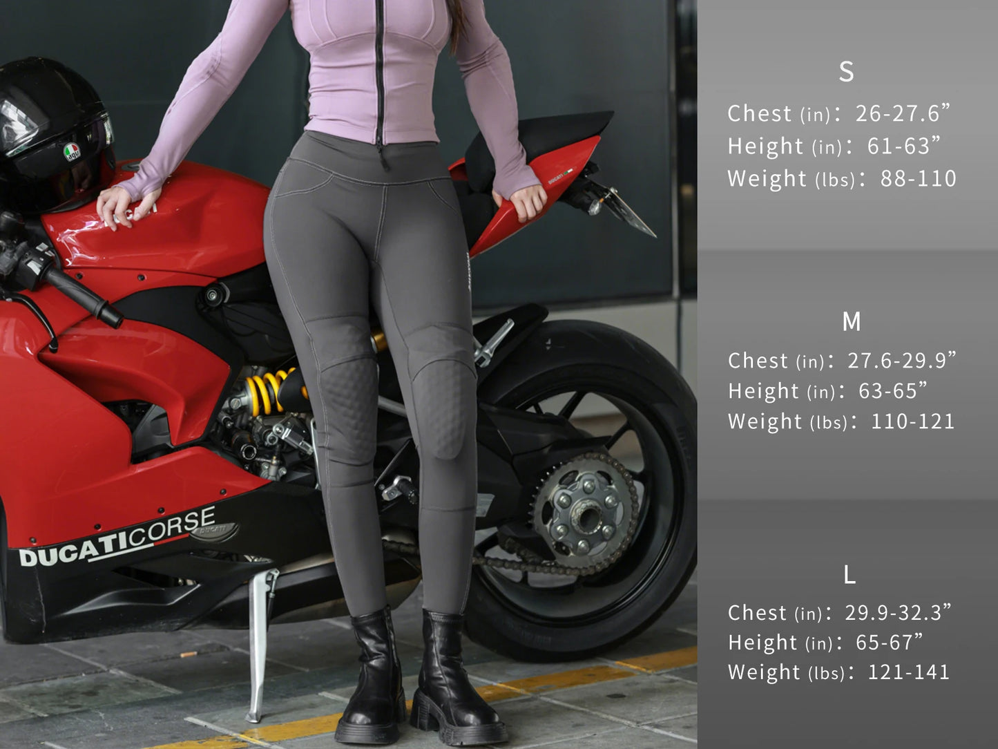WOSAWE Women Motorcycle Pants Slim Fit with Off-road Outdoor Riding Pants With CE Protective Knee Pads Motocross Motorbike Pant