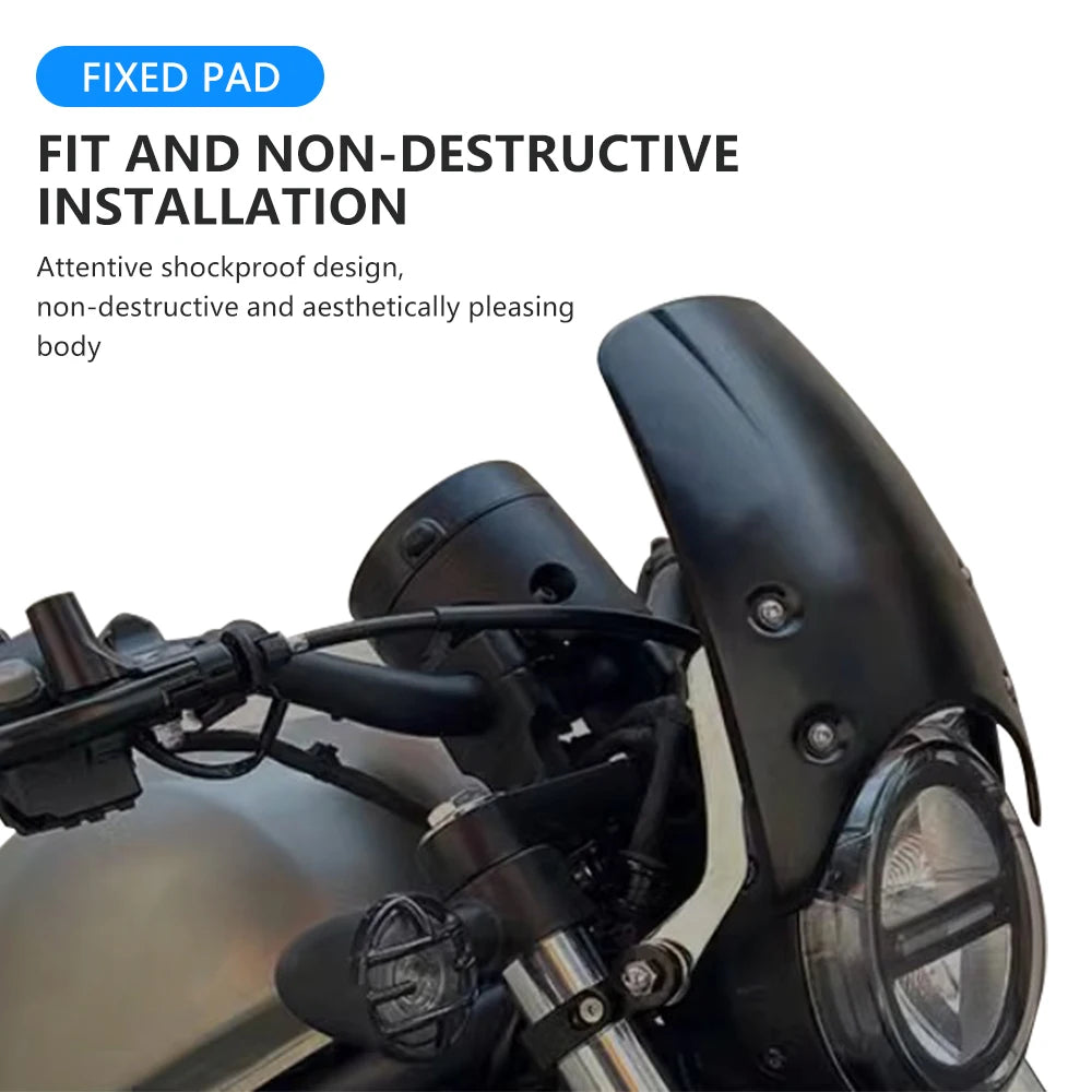 Windscreen Windshield Wind Deflector Shield Screen Visor for Honda Rebel CMX 300/500 CMX300 CMX500 2017 2018 2019 2020 2021