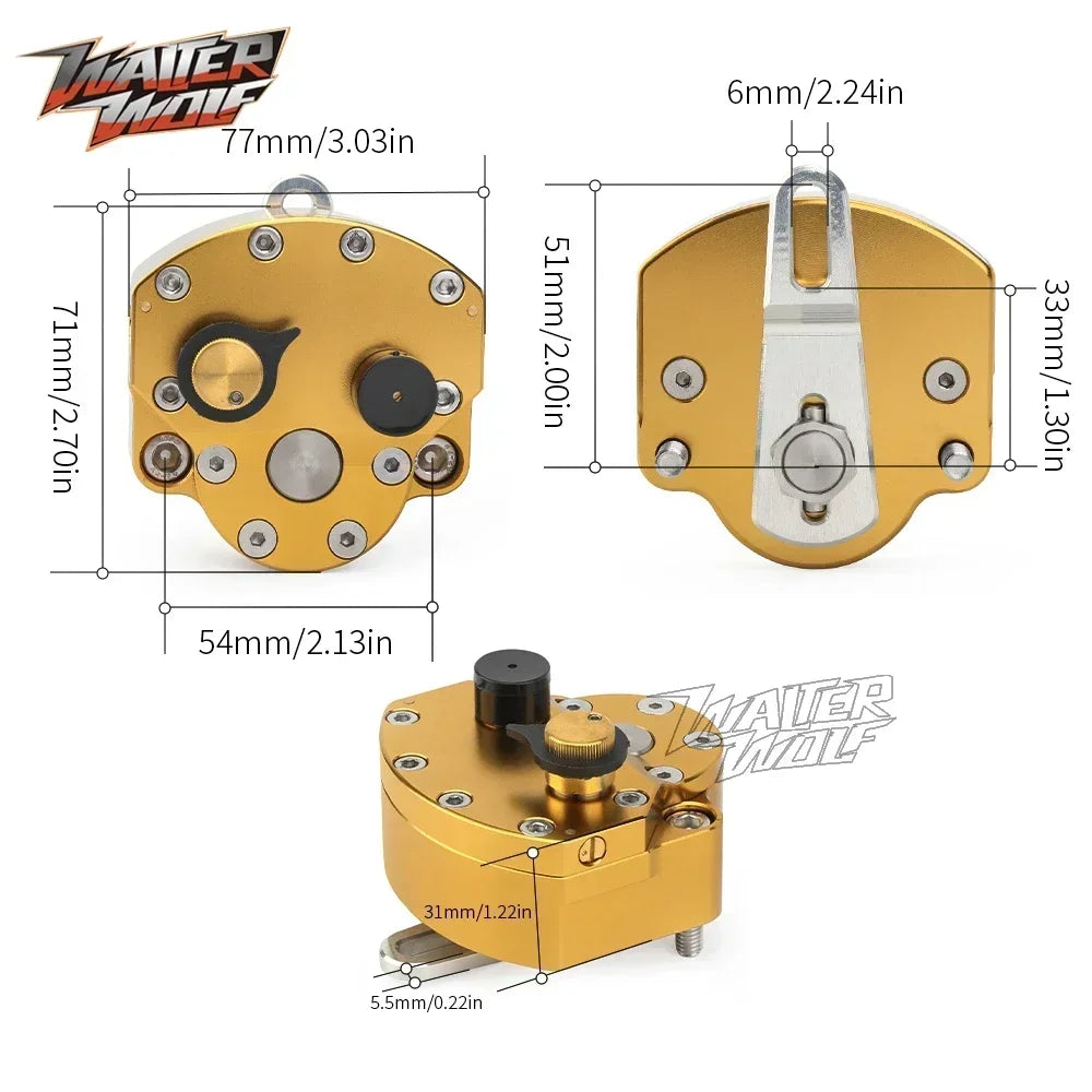 Adjustable Steering Damper Stabilizer for Kove 450 Rally 2023 2024 Stability Safety 24 Gear Damping Control for Colove Rally 450