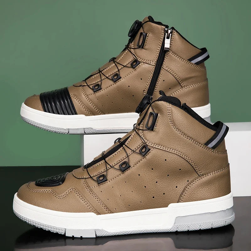 Summer New Motorcycle Boots Men Women Knight Outdoor Riding Anti-slip Spring Sneakers Shoes Bicycle Mountain Racing Road Speed