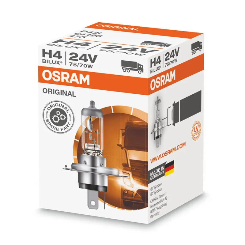 24V Headlight Trucks Bus Osram Lamps Low beam High beam Fog original 10pcs H1 H4 H7 H3 70w 100w