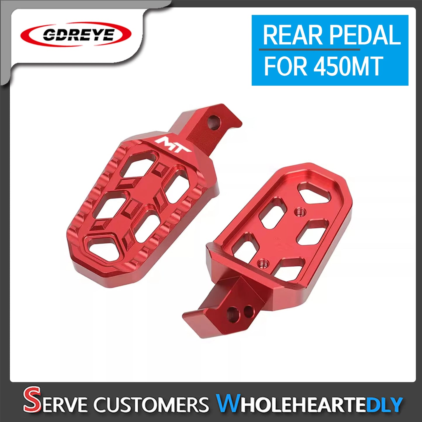 FOR CFMOTO 450MT 450 MT 2024 Motorcycle CNC Aluminium Rear Footrest Expandable Teeth Pedal Kit Foot Pegs Pedal