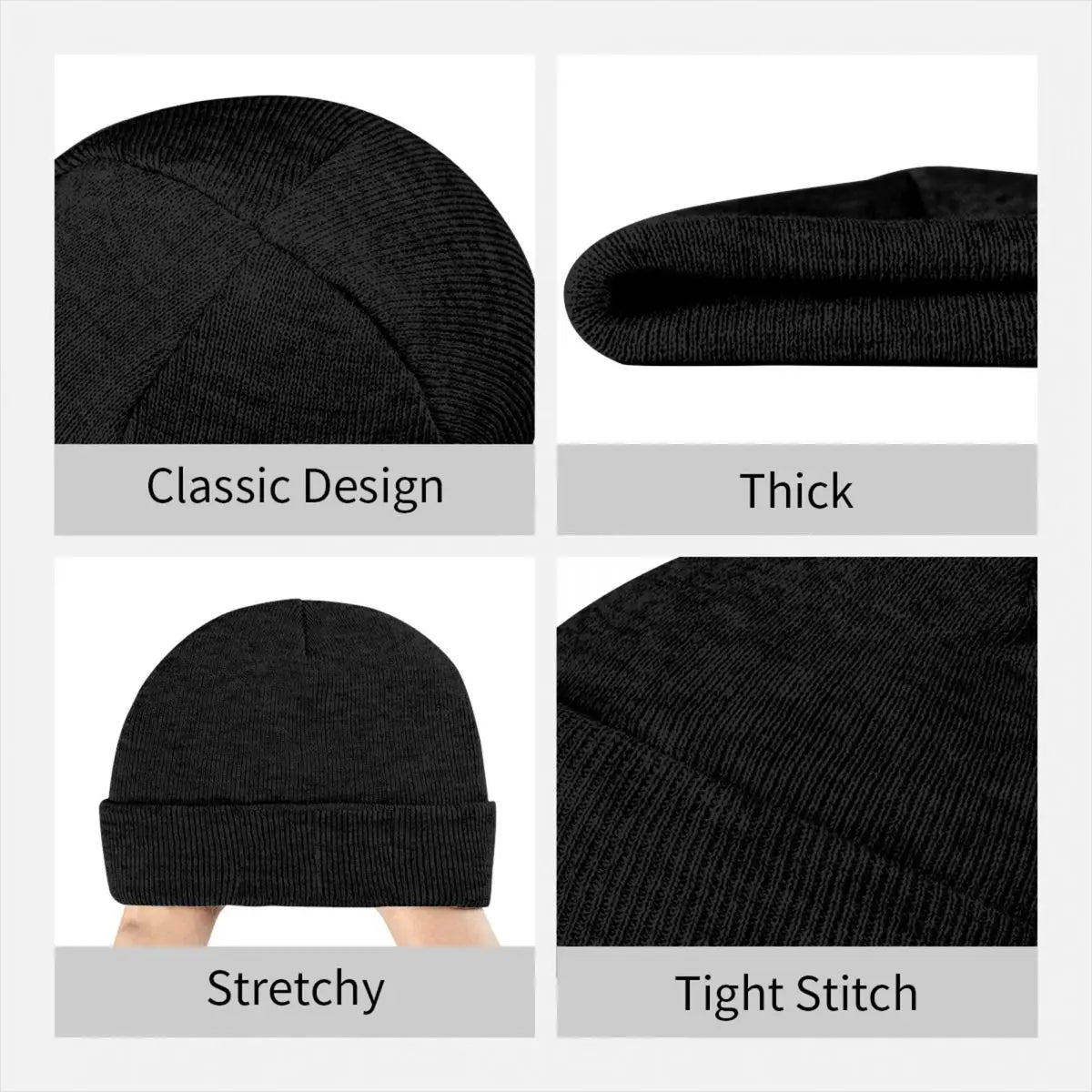 Monsters Racing E-Energy Sports Merch Winter Rib Knit Cuffed Beanie For Men Women Knitted Skull Cap Bonnet Knit Hat