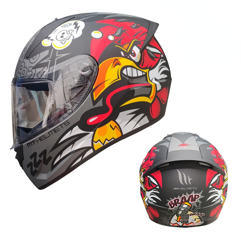 Unisex Retro Helmet MT Stinger Off-road Motorcycle Helmet Riding Full Face Helmet Motocross Helmet Capacete De Moto