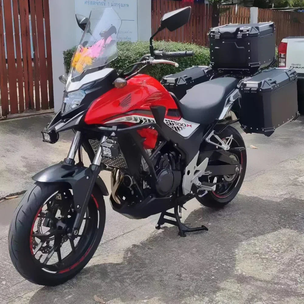 Motorcycle Side Panniers Rack Frame Top Box Case Saddlebag Bracket Pannier Stainless Steel Luggage Racks for HONDA CB500X