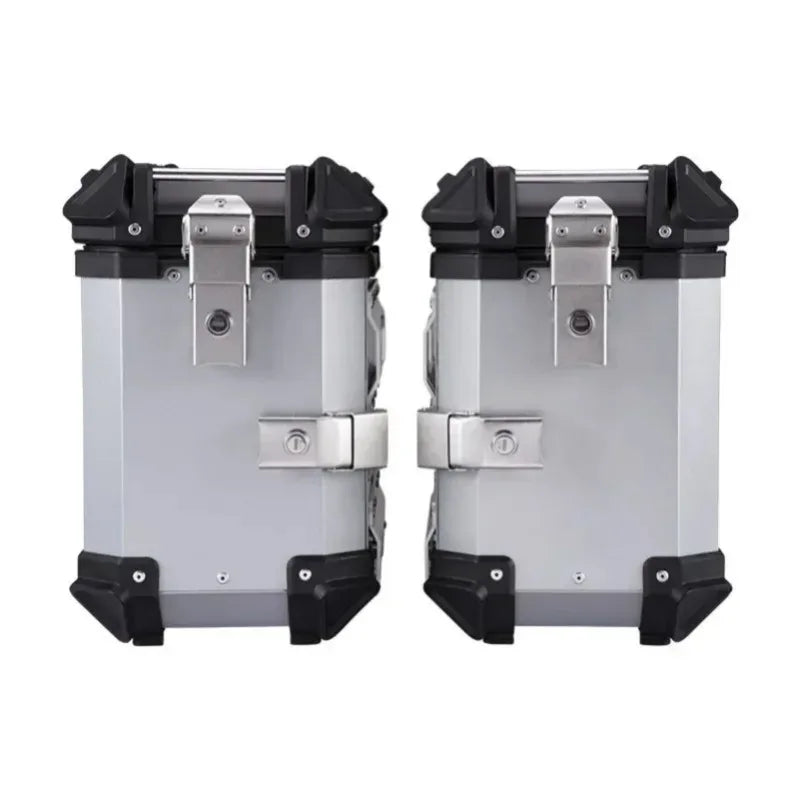 28L Universal Motorcycle Rear Top Box Side Luggage Case Para Motos Storage Trunk Lock Travel Toolbox Aluminum Alloy