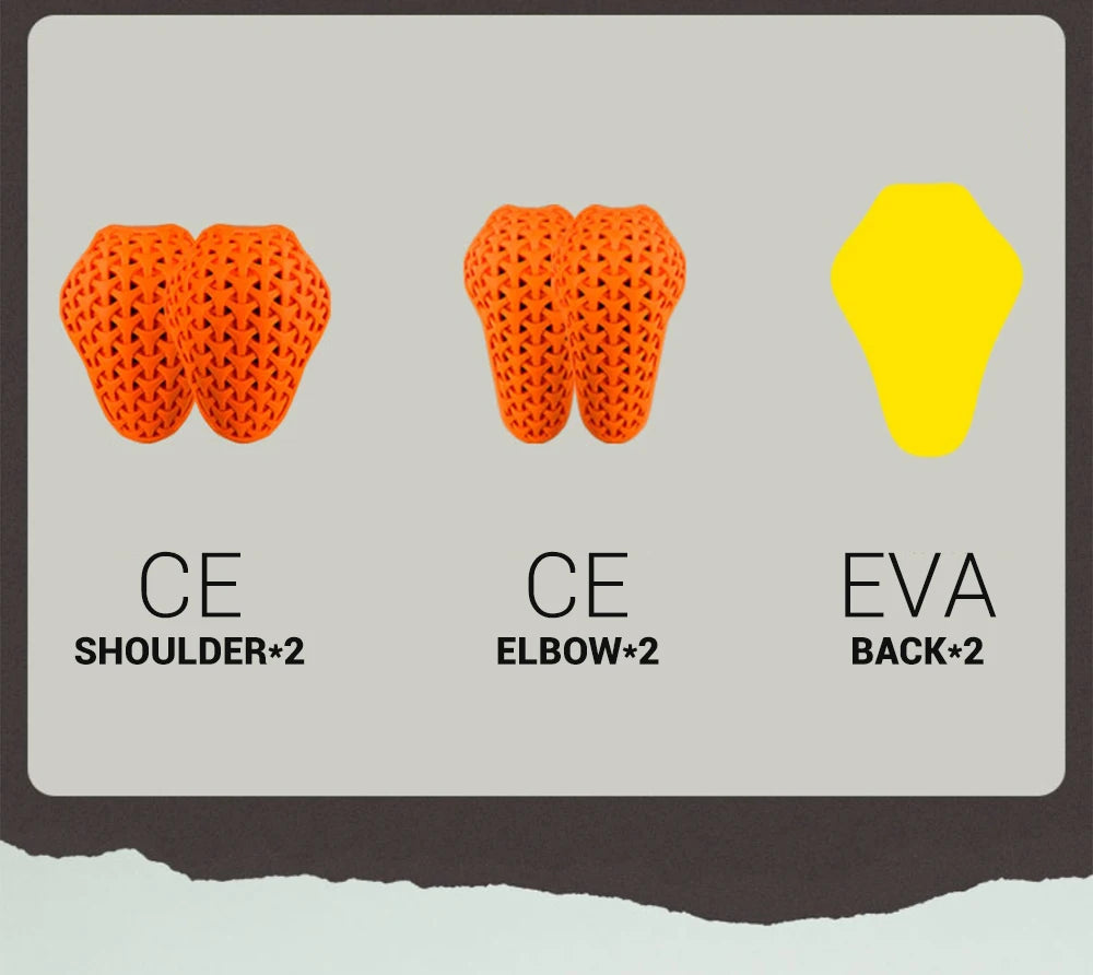 Waterproof Motorcycle Jackets CE Certified Protective Equipment Wear-resisting Breathable Motocross Chaqueta