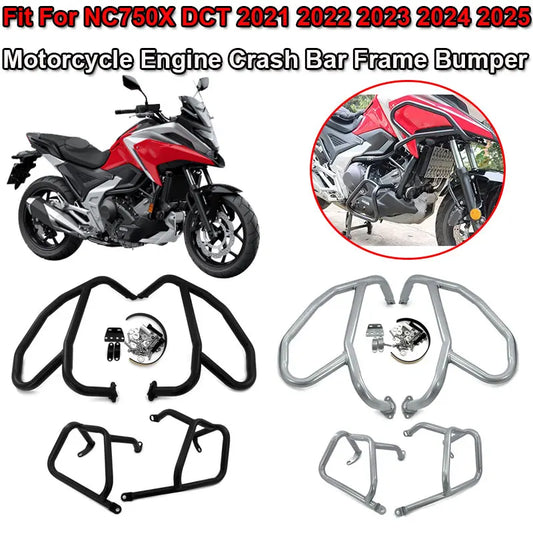 Fit For HONDA NC 750 X DCT 2021 2022 2023 2024 2025 Motorcycle Accessories Engine Guard Crash Bar Frame Bumper Fairing Protector