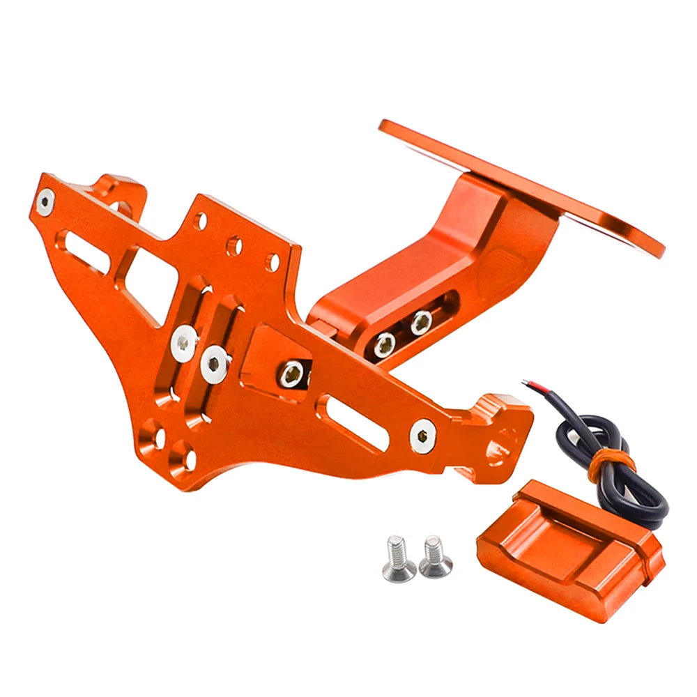For CFMOTO CF MOTO 650MT 650 MT ALL YEARS 2024 2023 2022 2021 Motorcycle Rear License Plate Bracket Holder LED Turn Signal Light
