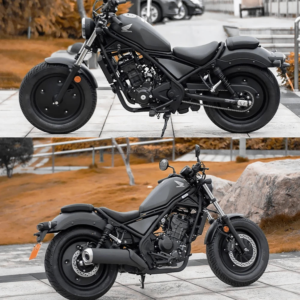 Wheel Cover Set For Honda Rebel 250 300 500 Front Rear Wheel Covers CMX 250 300 500 Rebel Black Armor Custom Rims Wheels