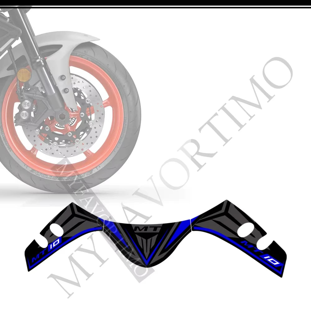For Yamaha MT10 FZ moto Stickers Tank Pad Protector Fairing Fender Motorcycle Knee Decal Fuel MT-10 2016-2021