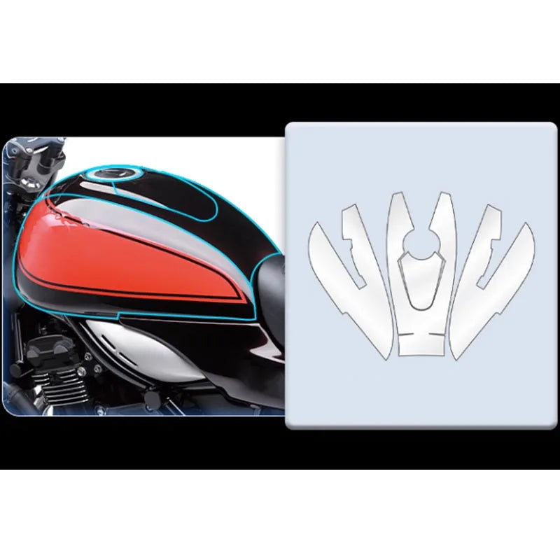 For Z900RS Stickers Invisible Clothing Waterproof Protective Film Fuel Tank Motorbike Retrofit Accessories