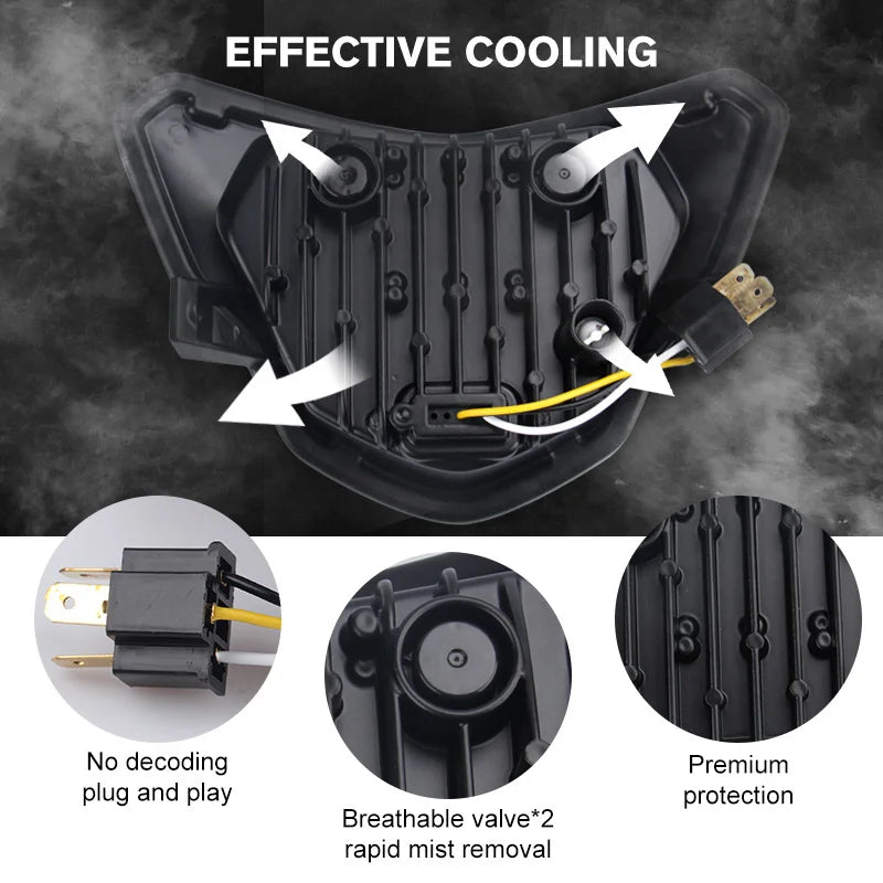 LED Headlight Daytime Running Lamp Headlamp Motorcycle Lights Assembly For BMW G310R G310GS 2016-2021 E9 E-mark Innovative