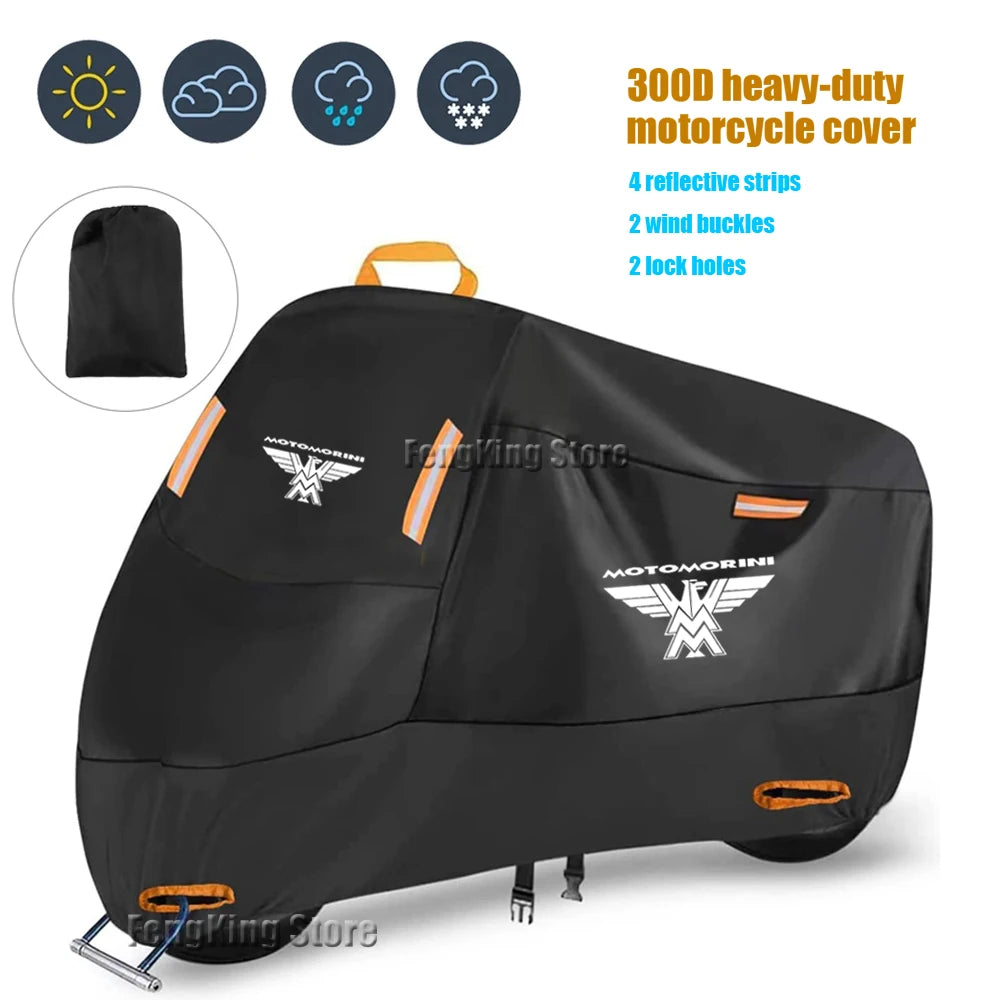 Motorcycle Cover UV Protection Dustproof Snowproof Motorcycle Waterproof Cover For Moto Morini XCape X Cape X-Cape 650 650X