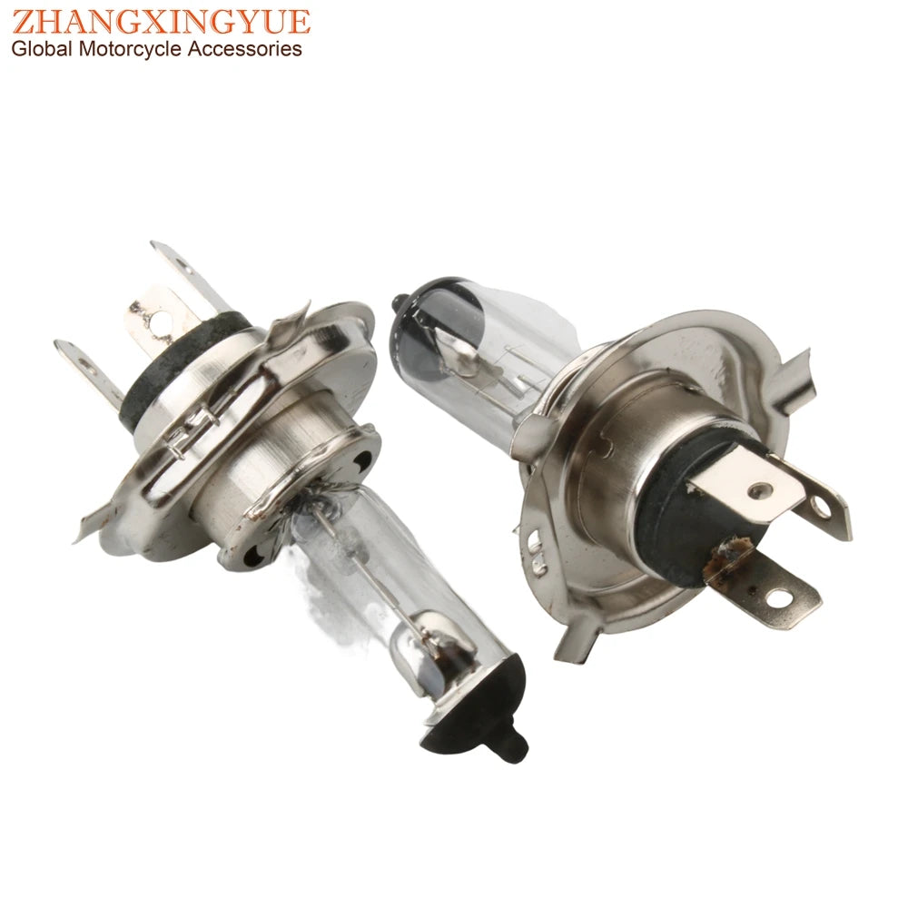 2PC H4 PX43T Bulb Headlight 12V 35/35W For Motorcycle Scooter ATV Kart 50cc 70cc 100cc 125cc 150cc 200cc 250cc