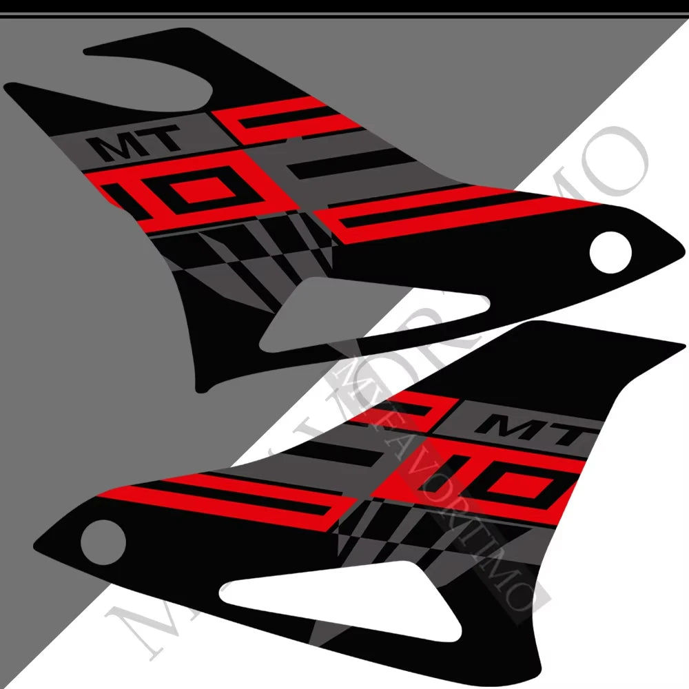 For Yamaha MT10 FZ moto Stickers Tank Pad Protector Fairing Fender Motorcycle Knee Decal Fuel MT-10 2016-2021