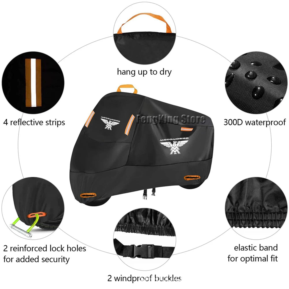 Motorcycle Cover UV Protection Dustproof Snowproof Motorcycle Waterproof Cover For Moto Morini XCape X Cape X-Cape 650 650X