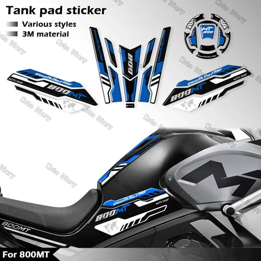 800MT Fuel Tank Sticker Oil Gas Cap 3D Decal Cover Protector Waterproof For CFMOTO 800MT cf moto 800 mt