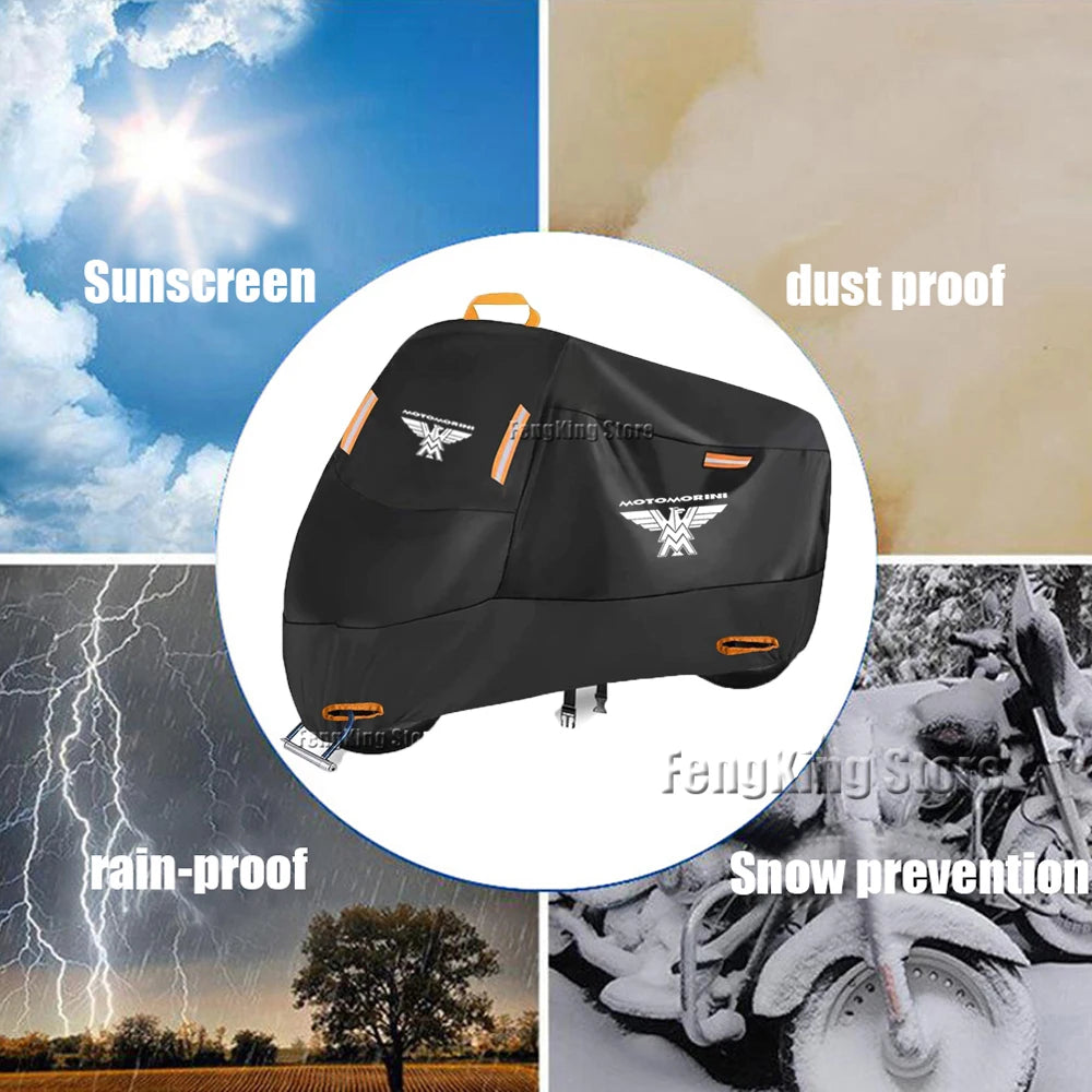 Motorcycle Cover UV Protection Dustproof Snowproof Motorcycle Waterproof Cover For Moto Morini XCape X Cape X-Cape 650 650X