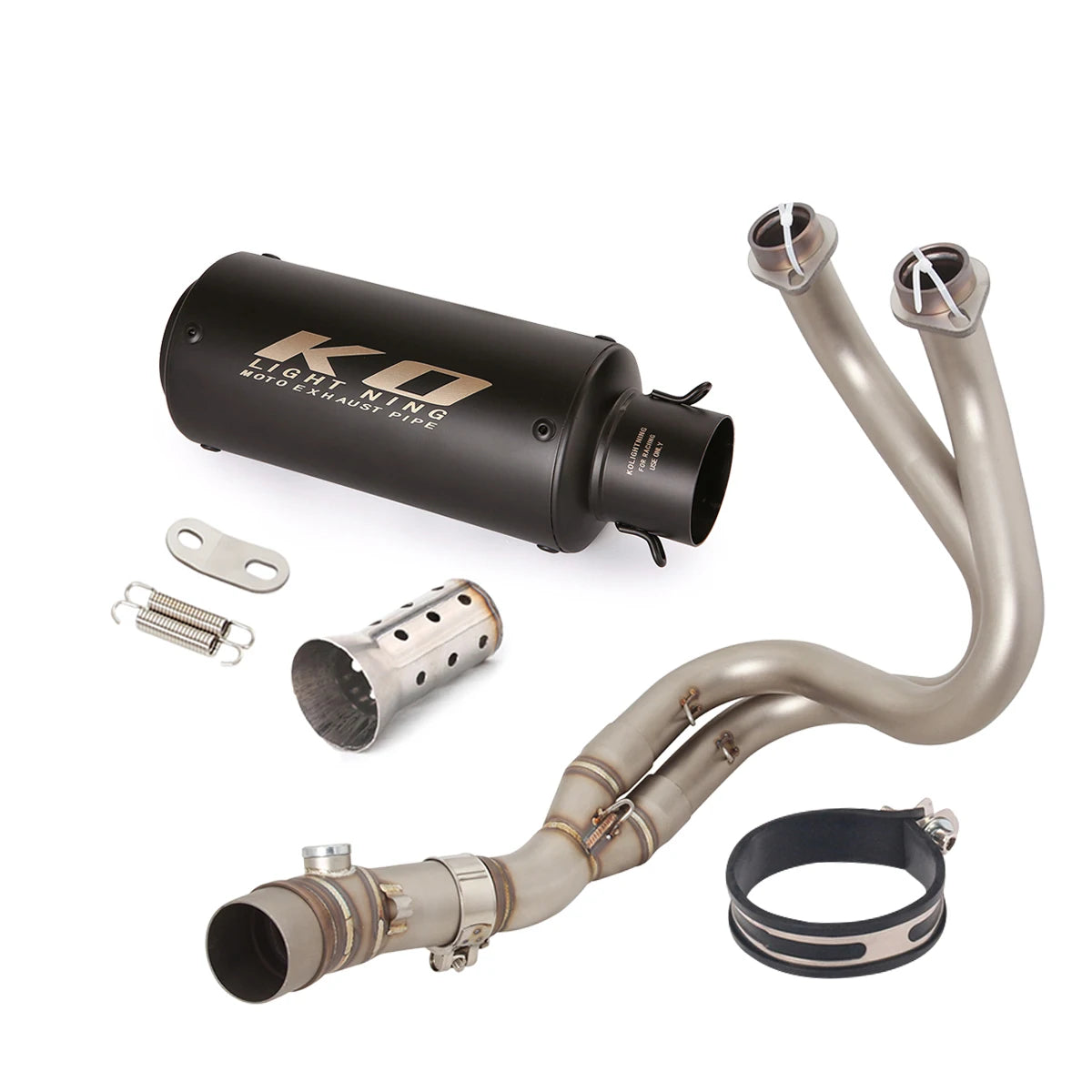For Kawasaki Z650 Ninja 650 Versys 650 Z650RS Motorcycle Exhaust System Front Link PIpe Muffler Escape With Removable DB Killer