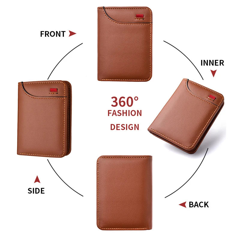 Leather Car Logo Wallet Credit Card Purse Portable Small Wallet For BMW E87 E90 E60 I01 F25 F26 F44 F45 E36 E34 E39 F10 F30 F20