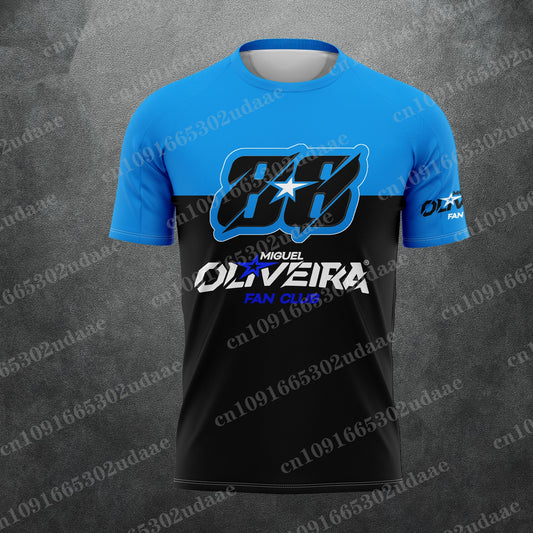 2025 new number 80 driver Miguel Oliveira  racing enthusiast summer children's adult fashionable breathable T-shirt