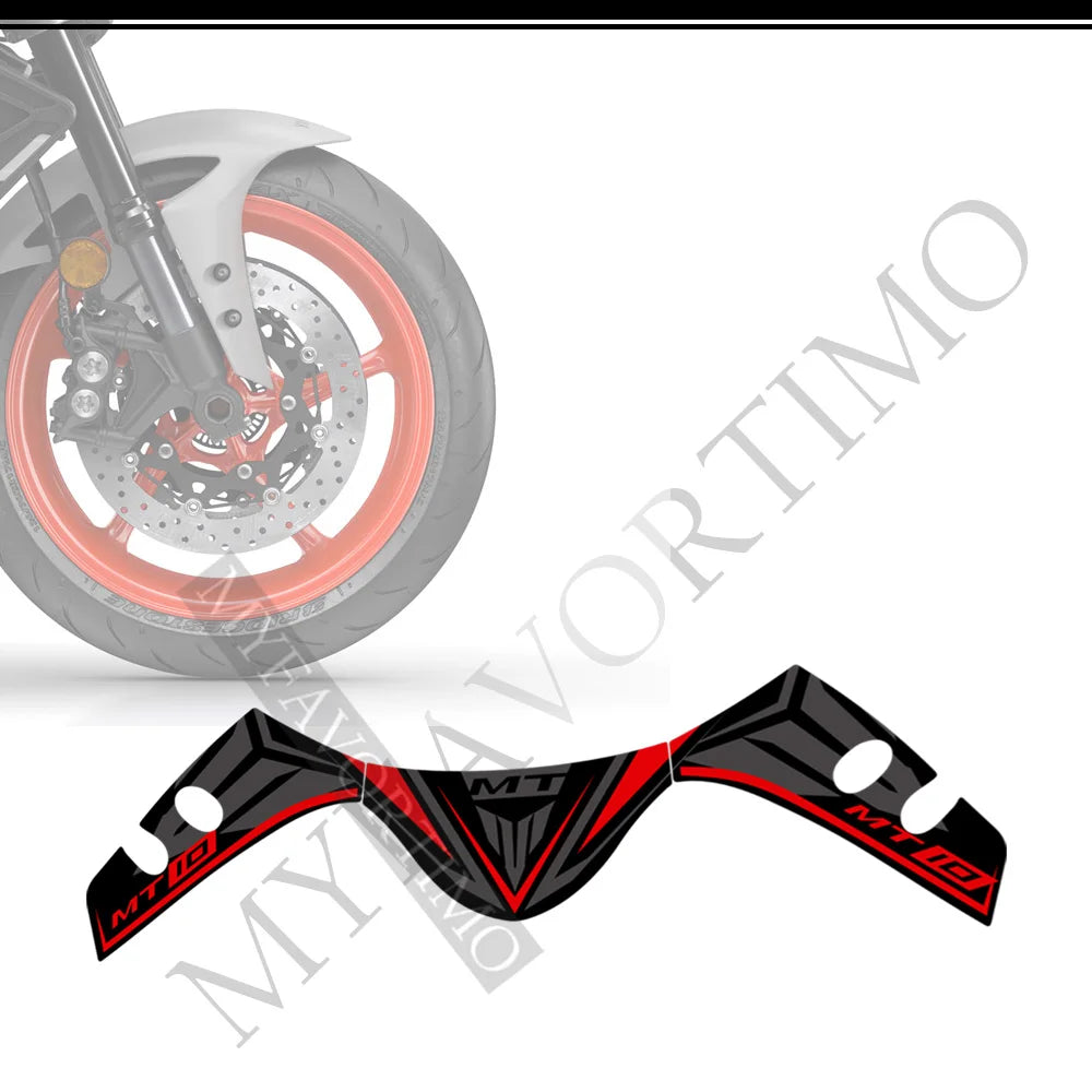 For Yamaha MT10 FZ moto Stickers Tank Pad Protector Fairing Fender Motorcycle Knee Decal Fuel MT-10 2016-2021