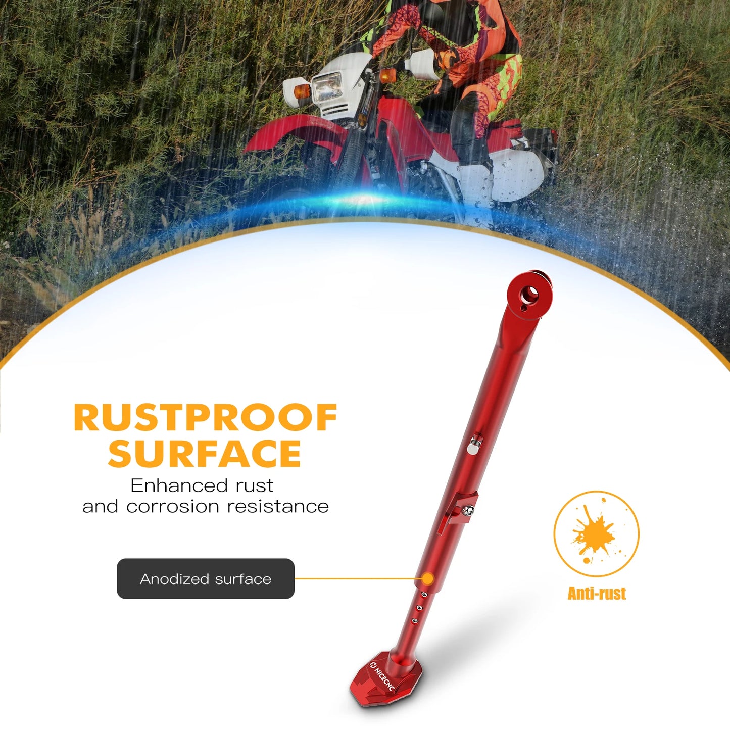Motorcycle Adjustable Kickstand Aluminum Lowering Links For Honda XR650L 1993-2024 XR 650L 650 L Kick Side Stand 2023 2022 2021
