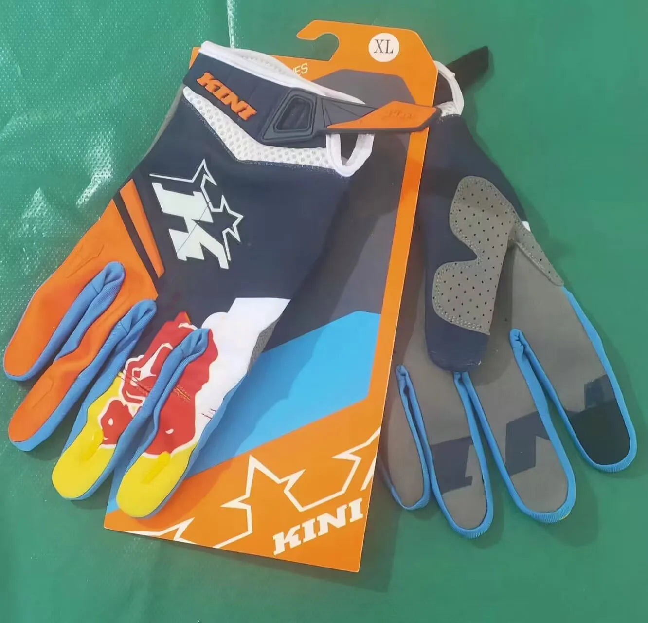 New Full Finger MX Motorcycle Gloves Red Color Bull Racing Gloves MTB BMX ATV DH Sports Riding Gloves Dirt Bike Motocross Gloves