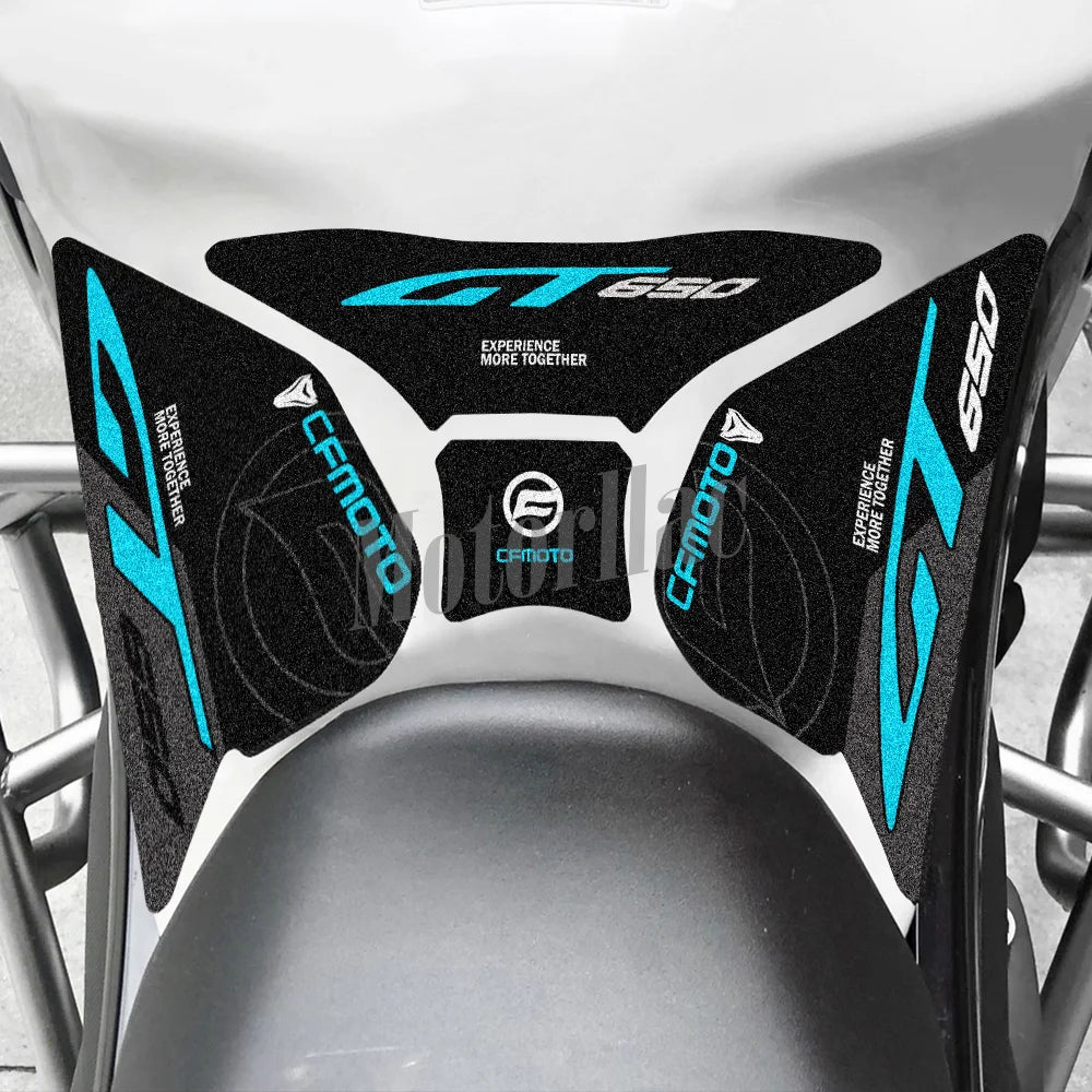 For CFMOTO 650gt 650 GT 3M Motorcycle Tank Pad Stickers Anti-Slip Side Traction Knee Grip Protector Decals Waterproof Accessorie