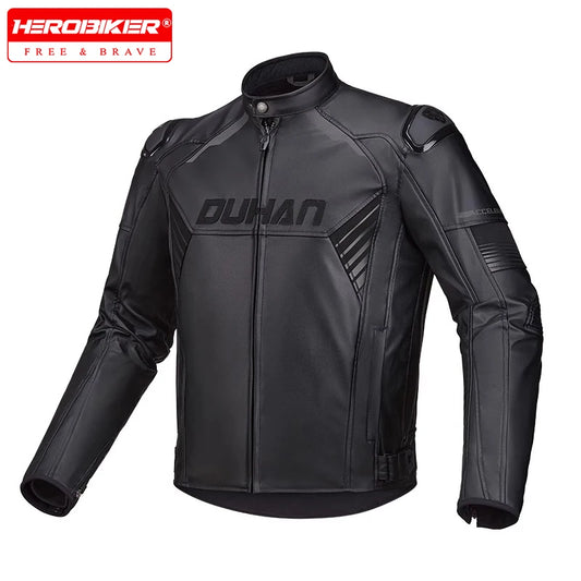 Fashion Motorcycle Riding Clothes Four Seasons General Motorcycle Leather Fall Prevention Warm Racing Clothing Equipment For Men