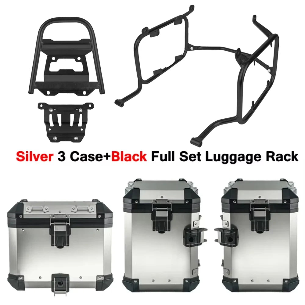 Motorcycle Aluminum Box Pannier Saddlebag Top Case Luggage Rack For Honda XL750 Transalp XL 750 2023 2024 Tail Side Box Bracket