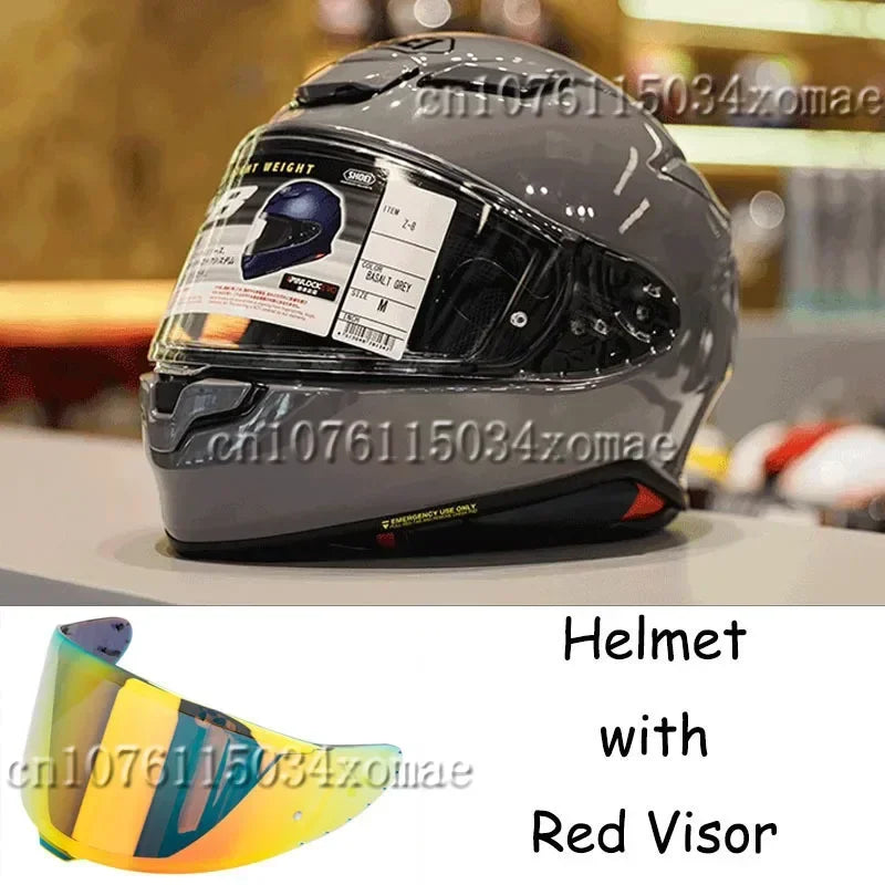 Shoei Z8 Bright Grey Full Face Helmet RF-1400 NXR2 Motorcycle Helmets Riding Motocross Racing Motobike Helmet