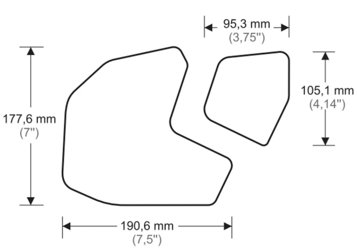 For YAMAHA FZ09 FZ 09 MT 09 MT09 2015 2013-2020 Motorcycle Tank Traction Pad Side Gas Knee Grip Protective Sticker Protector