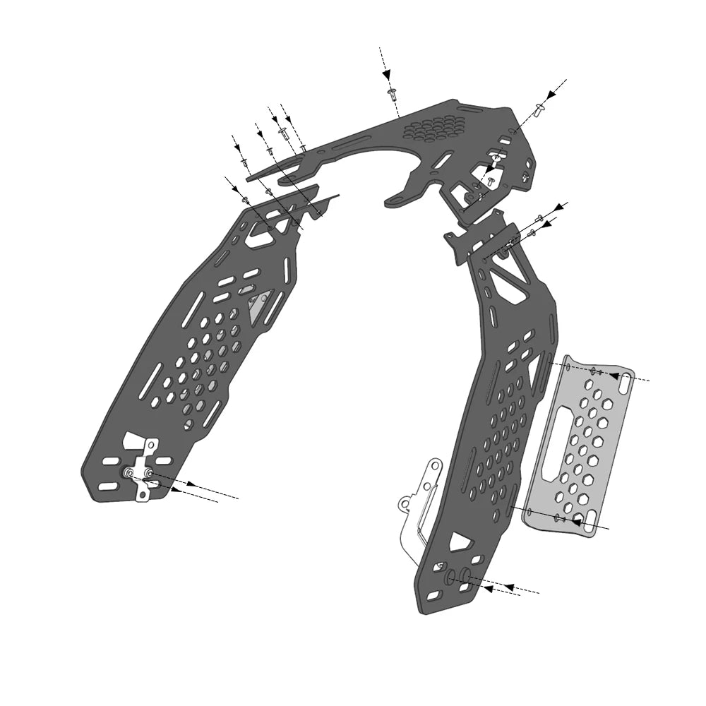 For KOVE 450 Rally 2022 2023 2024 450 rally Rear Luggage Rack Cargo Holder Carrier Support Top Box Bag Shelf Bracket Accessories
