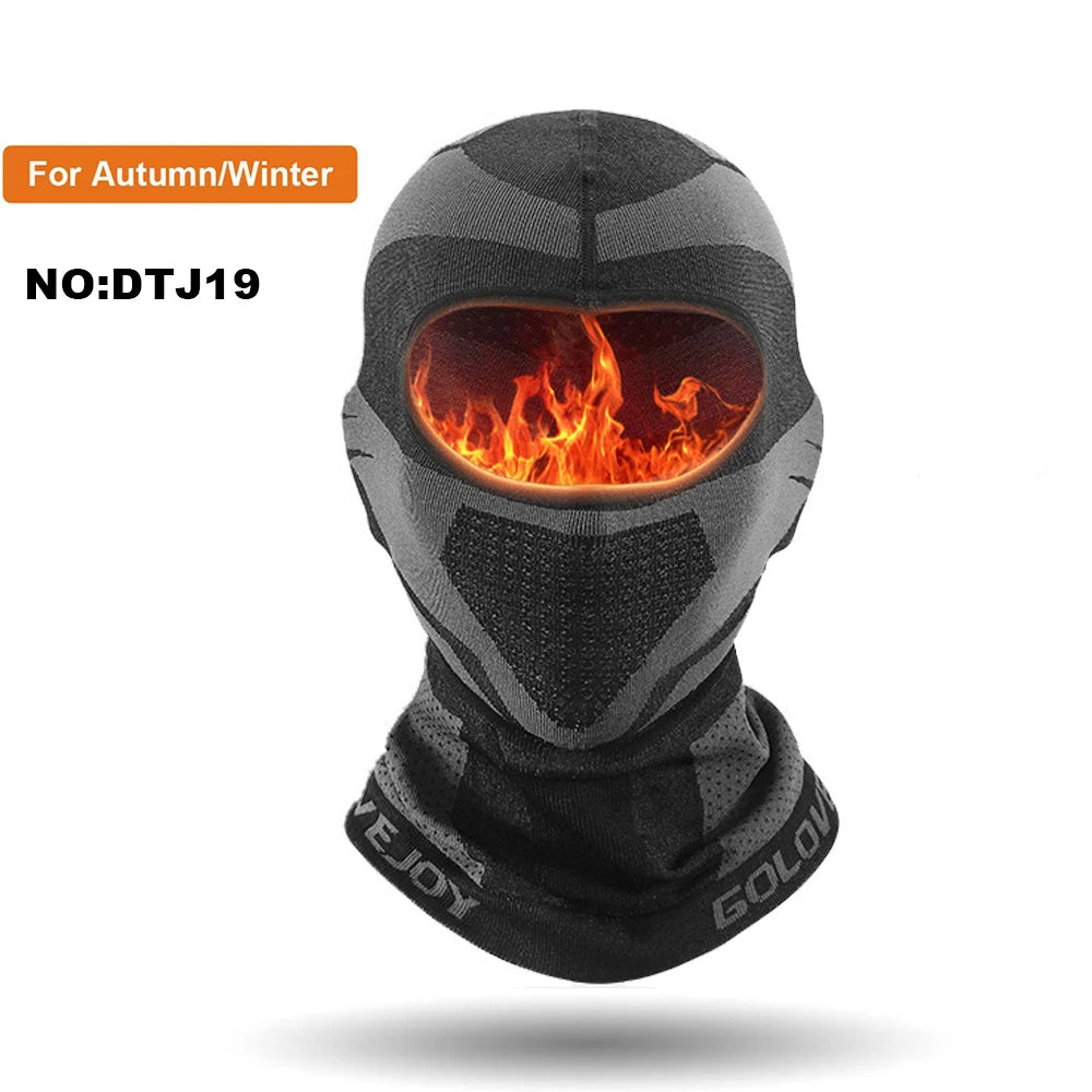 Men Balaclava Motorcycle Face Mask Full Face Winter Cold-proof Ski Mask Motorcycle Cycling Bike Scarf Hat Casco Moto Helmet Hood