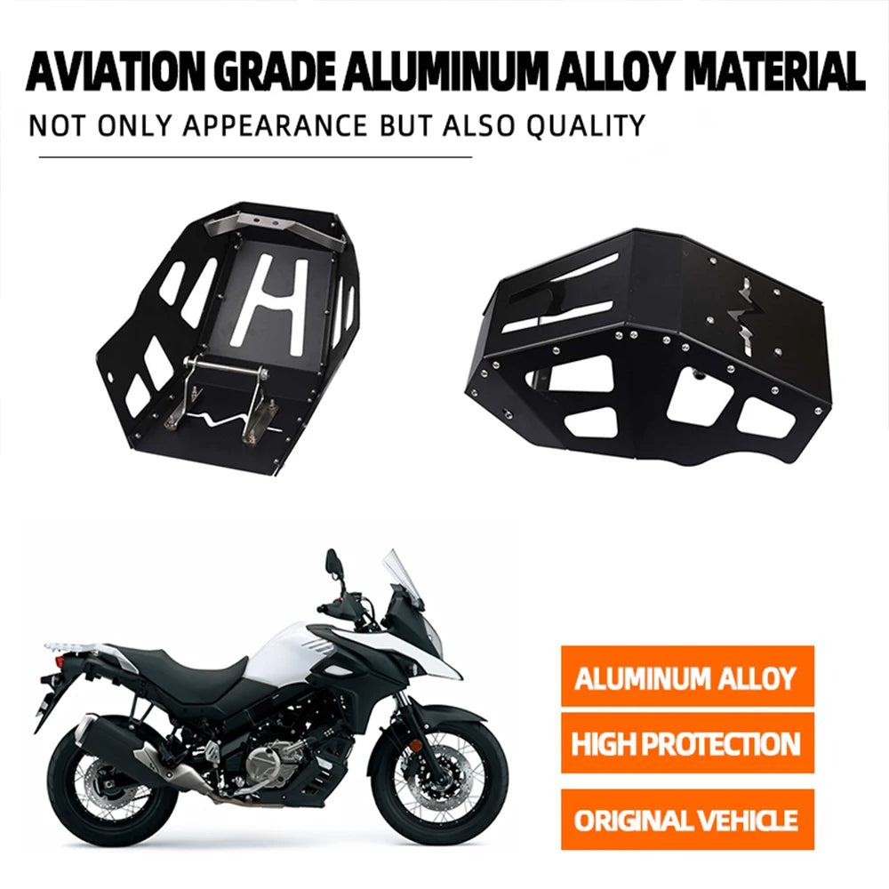 For SUZUKI V-strom 650 DL 650 V-STROM 650XT 2017 - 2020 vstrom 650 Accessories Motorcycle Skid Plate Lower Engine Guard Cover