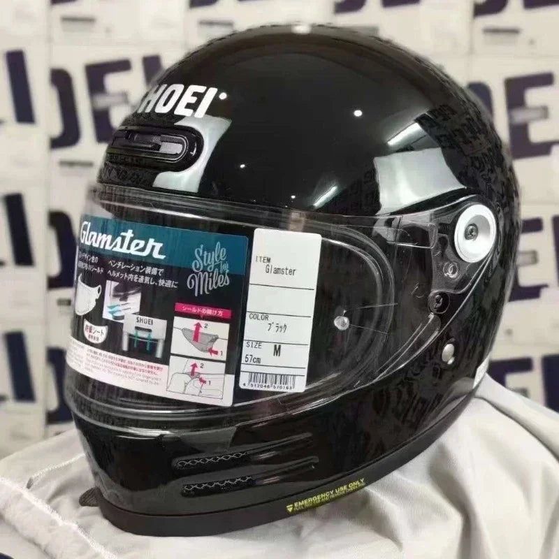 Shoei Glamster Retro Cruise Latte Free Climbing Motorycle Helmet Moto Retro Helmet Motorbike Riding Motocross Full Face Helmets