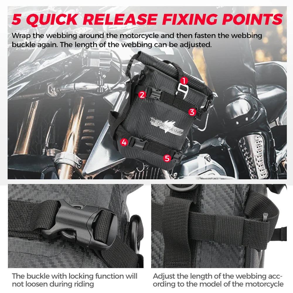F750GS F850GS Tool Placement Travel Bag for BMW R1250GS R1200GS ADV Adventure Frame Crash Bar Waterproof Bags Bumper Accessories