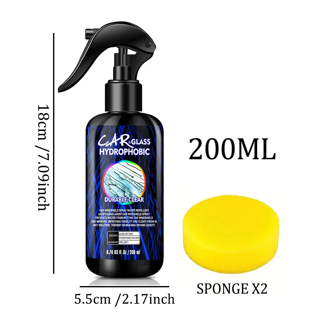Motorcycle Glass Anti-rain For Car Water Repellent Fortify Dashboard Rearview Mirror Hydrophobic Coating Enhanced Visibility Spr