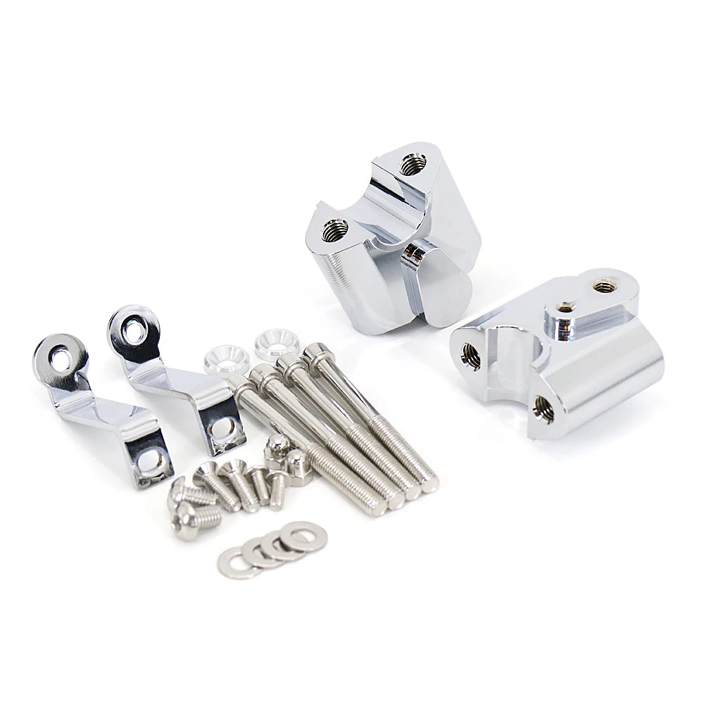 Motorcycle HandleBar Heightening Riser Clamp Back Move Mount Clamp Adapter Handle Bar Risers For BMW R 18 R18 Classic 2021 2022