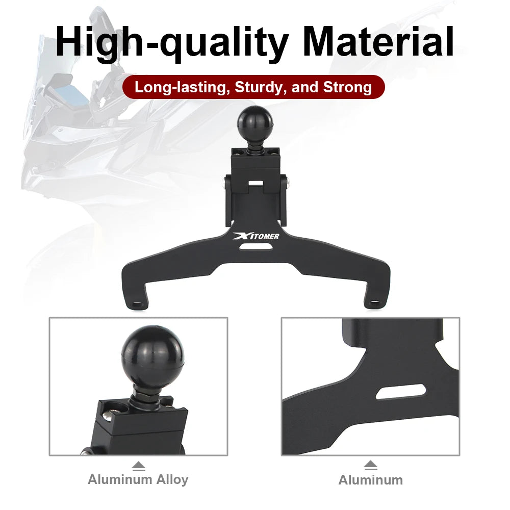 For Suzuki GSX-S1000GX GSX-S 1000 GX 2024- Motorcycle Windshield GPS Navigation Mount Bracket Navigation Windscreen GPS Holder