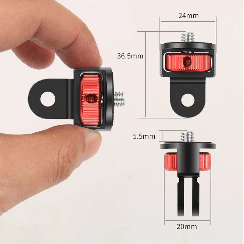 1/4 Screw For Insta360 Invisible Selfie Stick For Insta 360 X3 / ONE X2 / ONE RS / R / GO 2 For GoPro DJI ACTION Accessories
