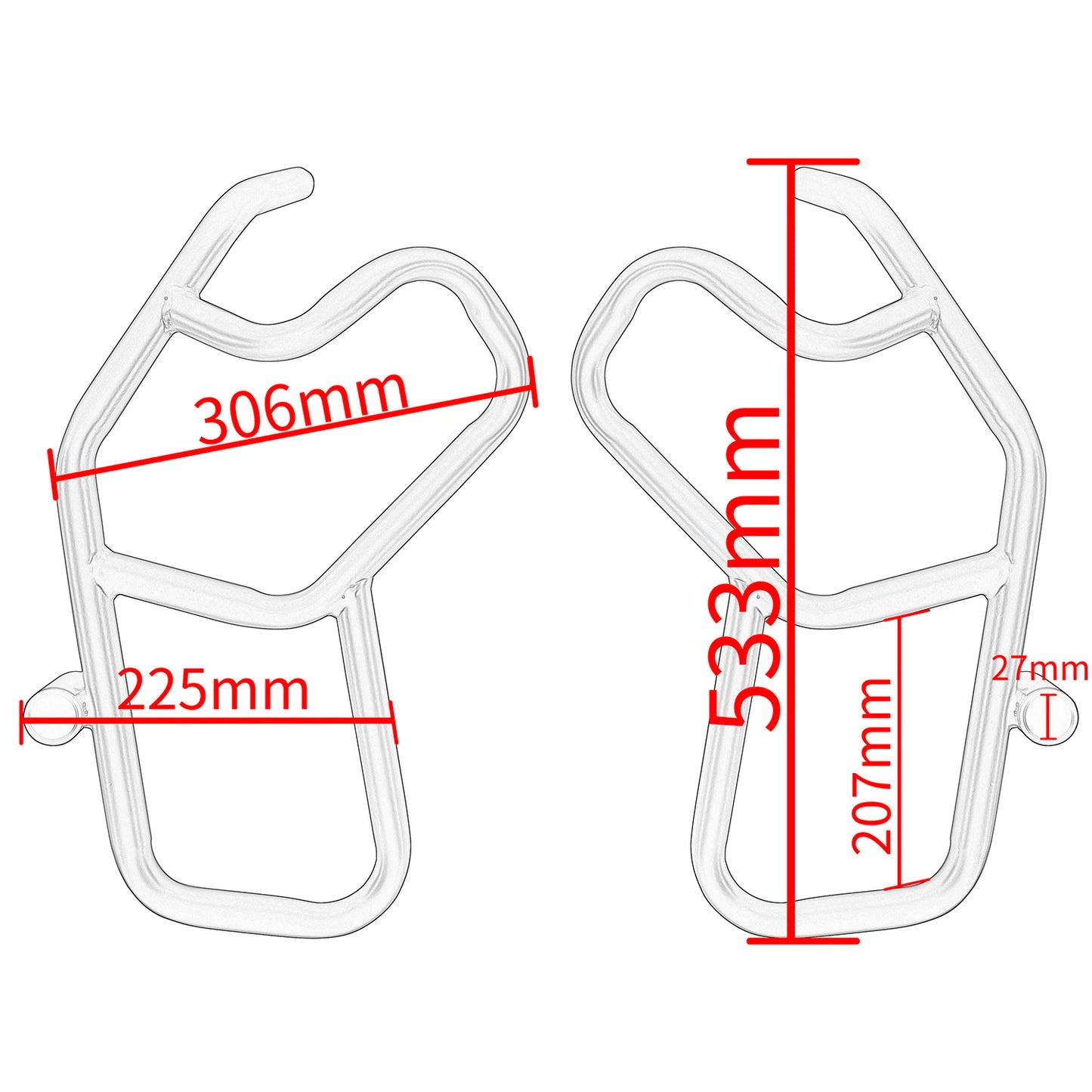 Crash Bar Engine Side Guard Bumper Upper Frame Slider Falling Protector For Kawasaki Versys 1000 Versys1000 2019-2023 2021 2022