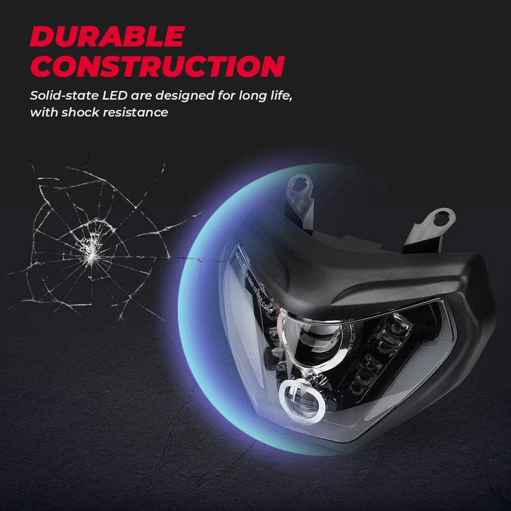 Headlight MT09 LED Lamp MT09 2014-2016 For YAMAHA Headlight MT 09 FZ09 DRL 110W Lights With E-MARK Waterproof Motorcycle Access